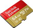 Memoria Micro Sd 64gb Sandisk Extreme Clase 10 100mb/s U3 4k