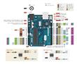 Arduino Uno R3 Original + Cable Usb Chip Desmontable Atmel
