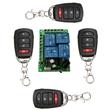 Modulo De 4 Rele Luces + 4 Control Remoto Rf 433mhz
