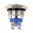 Boton Pulsador Momentaneo 16 Mm Corto 3a/250vac Acero Inox
