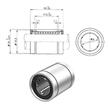 Rodamientos Lineales Lm8uu Ideal Cnc 8mm Lm8