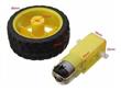 Kit Motor Y Rueda Goma Caja Reductora Arduino Robotica Auto