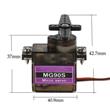 Pack X 10 Mini Servo Mg90 1.8kg Engranajes Metal Arduino
