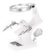 Lupa 3x - 4.5x Luz Led Blanca Pinza Cocodrilo Apoya Soldador