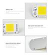 Led Chip Cob 50w Alta Potencia Direct/220v Blanco Frio 6500k