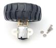 Motorreductor N20 + Rueda De Goma Con Soporte 6v