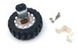 Motorreductor N20 + Rueda De Goma Con Soporte 6v