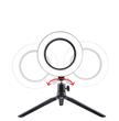 Anillo de luz LED Selfie 20 cm Trípode Regulable