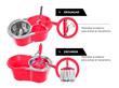 Balde + 2 Mopas Escurridor Centrifugo 20 Lt Acero Inoxidable - Azul