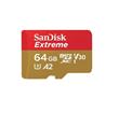 Memoria Micro Sd 64gb Sandisk Extreme Clase 10 100mb/s U3 4k