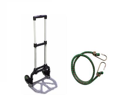 Carro Zorra Plegable Carga 70 Kg Reforzado Aluminio Ruedas