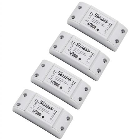 Sonoff Switch Wifi Inteligente Domotica Automatizacion X4 Unidades