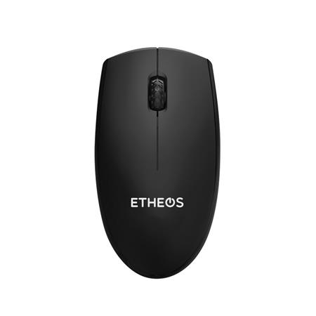 Mouse Inalambrico Negro 1200 Dpi Etheos Msio3 Receptor Usb