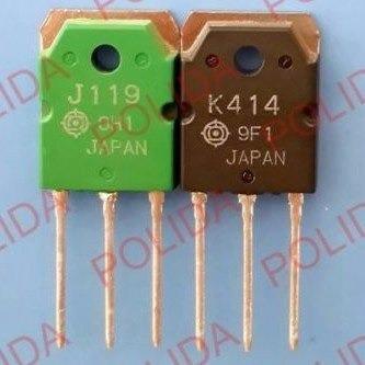 Par De Transistor 2sk414 K414 2sj119 J119 To-3p Nuevos