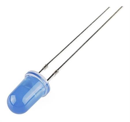 Diodos Led Azul 5mm Redondos Alto Brillo 2 Patas Unidad