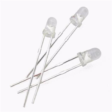 Pack 50 Led 3mm Blanco Alta Luminosidad