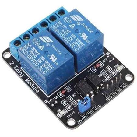Modulo Rele 2 Canales 5v Arduino Bornera Contactos 250v 10a