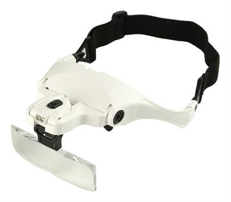 Lupa Vincha O Anteojo Luz Led 5 Lentes De Aumento Arduino