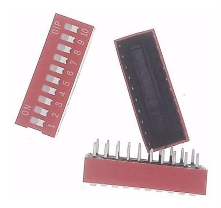 Dip Switch 10 Posiciones Interruptores Arduino