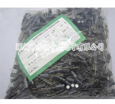 Capacitor Electrolitico De Alum. 470uf 16v 6.3x 12 Pack X 10