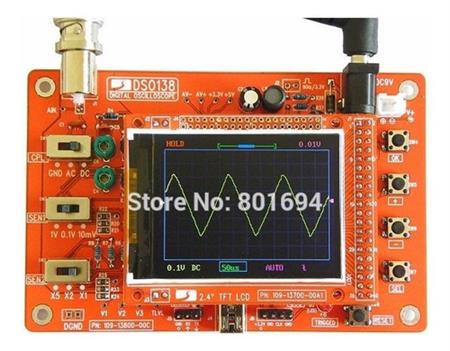 Kit Dso138 Osciloscopio 2.4 Lcd Tft Aprendizaje Arduino