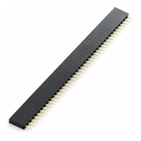 Tira De 40 Pines Hembra Paso 2.54mm Arduino