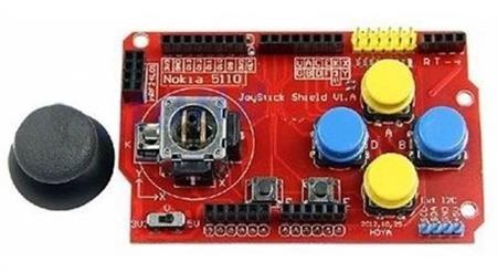 Arduino Joystick Shield Ps2 Nrf24l01 P/nokia 5110 Lcd I2c