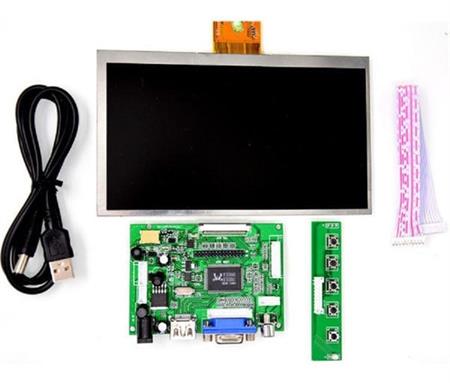Pantalla 7 Raspberry Lcd Hdmi Vga Controladora Botonera Usb
