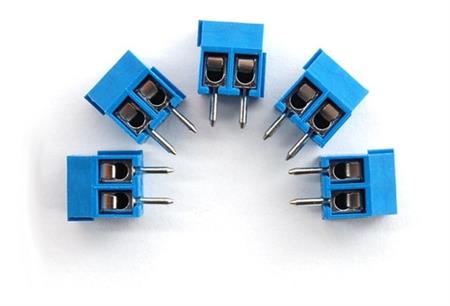 Borneras Cable 2 Bornes Paso 5.00mm Arduino Pack X 10