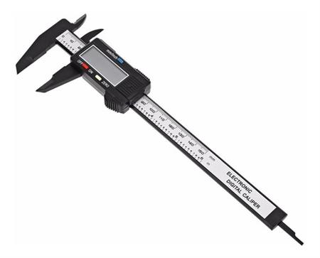 Calibre Fibra De Carbono Digital Display Numeros Grandes