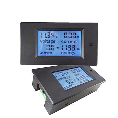 Voltimetro Amperimetro Wattimetro Digital Lcd Dc 6.5 100v 20