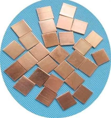 Disipador Cobre Plano 15 X 15 X 1mm Ci Cpu Gpu