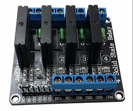 Modulo De Relee 5v 4 Canales Estado Sólido Ssr 250v 2a Fuse
