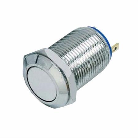 Boton Pulsador Momentaneo 12mm Acero Inox 36v Impermeable