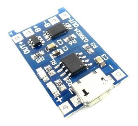 Modulo Cargador De Bateria Micro Usb 5v 1a 18650 Tp4056