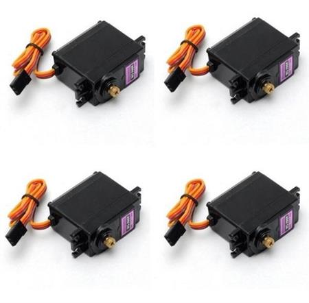 Pack X4 Servo Mg996r Digital 10kg-13kg Metal Arduino