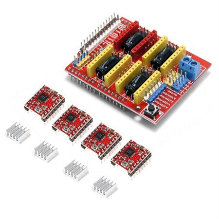 Cnc Shield + 4 Pololu A4988 Drivers Impresora 3d Arduino