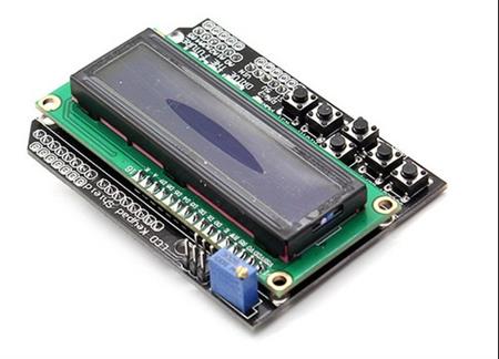 Arduino Shield Lcd 16x2 Backlight Azul Con 6 Teclas