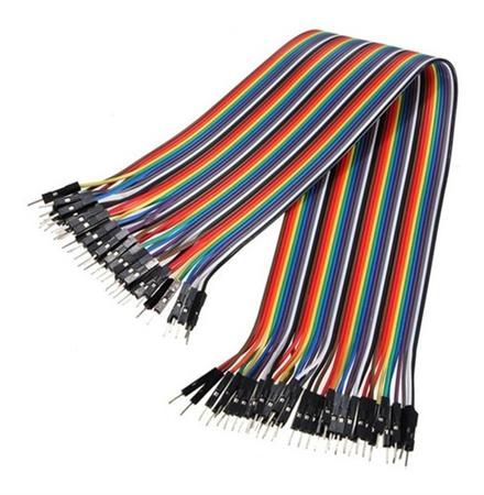 Pack 40 Cables Protoboard Macho Macho 30cm Arduino Dupont