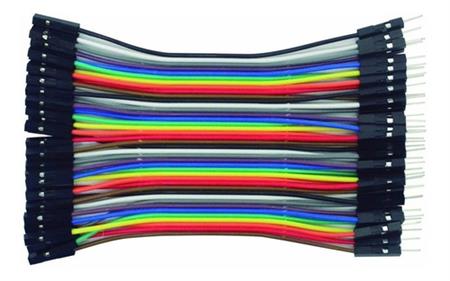 Pack 40 Cables Protoboard Macho Hembra 10cm Arduino Dupont