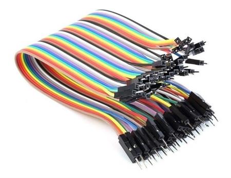 Pack 40 Cables Protoboard Macho Macho 10cm Arduino Dupont
