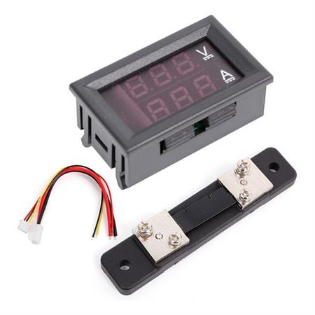 Voltimetro Amperimetro Dc 100v 50a Con Shunt 50a