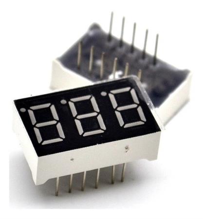 Display 7 Segmentos Anodo Comun 3 digitos Rojo