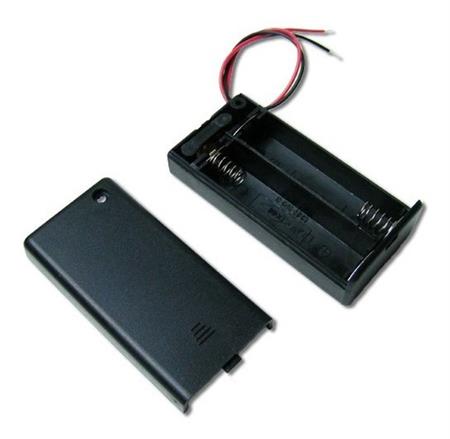 Porta Pilas Aa 2 Pilas Doble A 3x1 Electronica Arduino