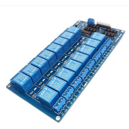 Modulo De Relee Relay Opto 16 Canales 5v Para Arduino
