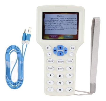 Copiador Clonador Lector Rfid 125khz 13.56mhz 10 Frecuencias