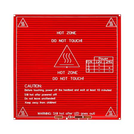 Cama Caliente Mk2b 200x200 12/24v Pcb Hotbed Impresora 3d