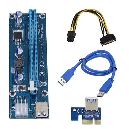 Riser 1x A 16x VER006C Pci-e Cable Usb3.0 Cripto Miner Rig